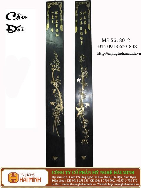 Câu Đối Trúc Mai - mã số CĐ8012