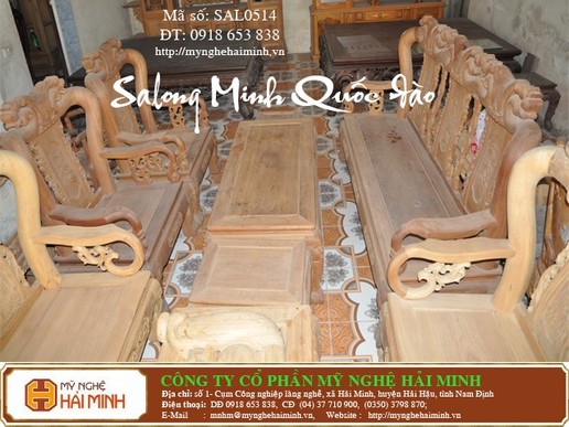 Salon Minh Quốc đào - Mã số: SAL0514