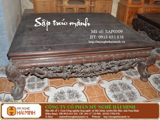 Sập gụ Trúc Mành - Mã số: SAP0509