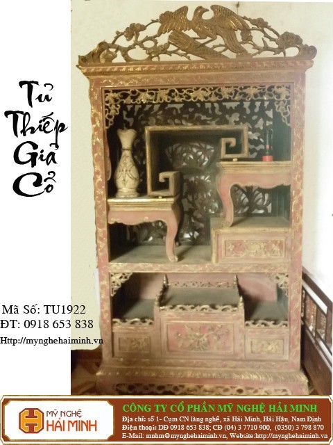 Tủ Thiếp Giả Cổ -  Mã số TU1922
