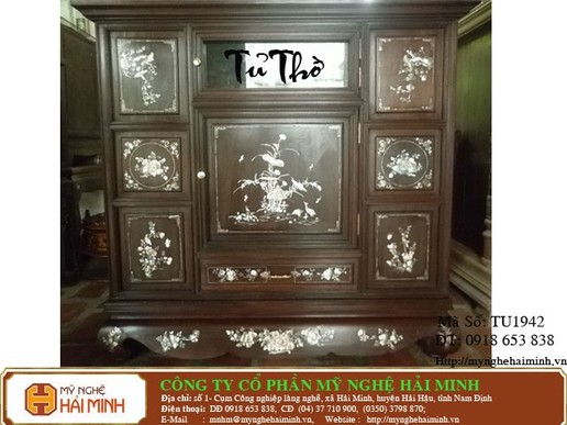 6ủ thờ khảm ốc -  Mã số TU1942