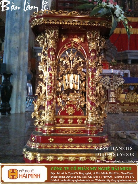  Bàn làm lễ - Mã số: BAN2418