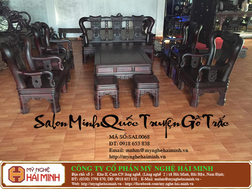 Salon Minh Quốc Truyện - gỗ trắc - Mã số SAL0068