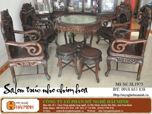 Salon Trúc Nho Chim Hoa -  Mã số SL1975