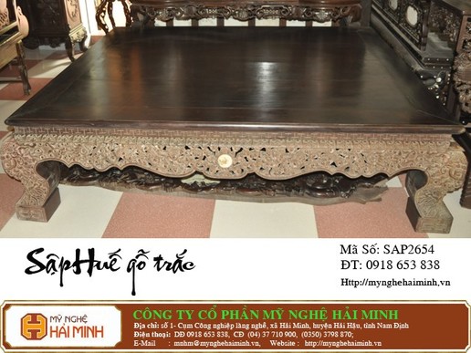 Sập Huế  gỗ trắc -  Mã số SAP2654